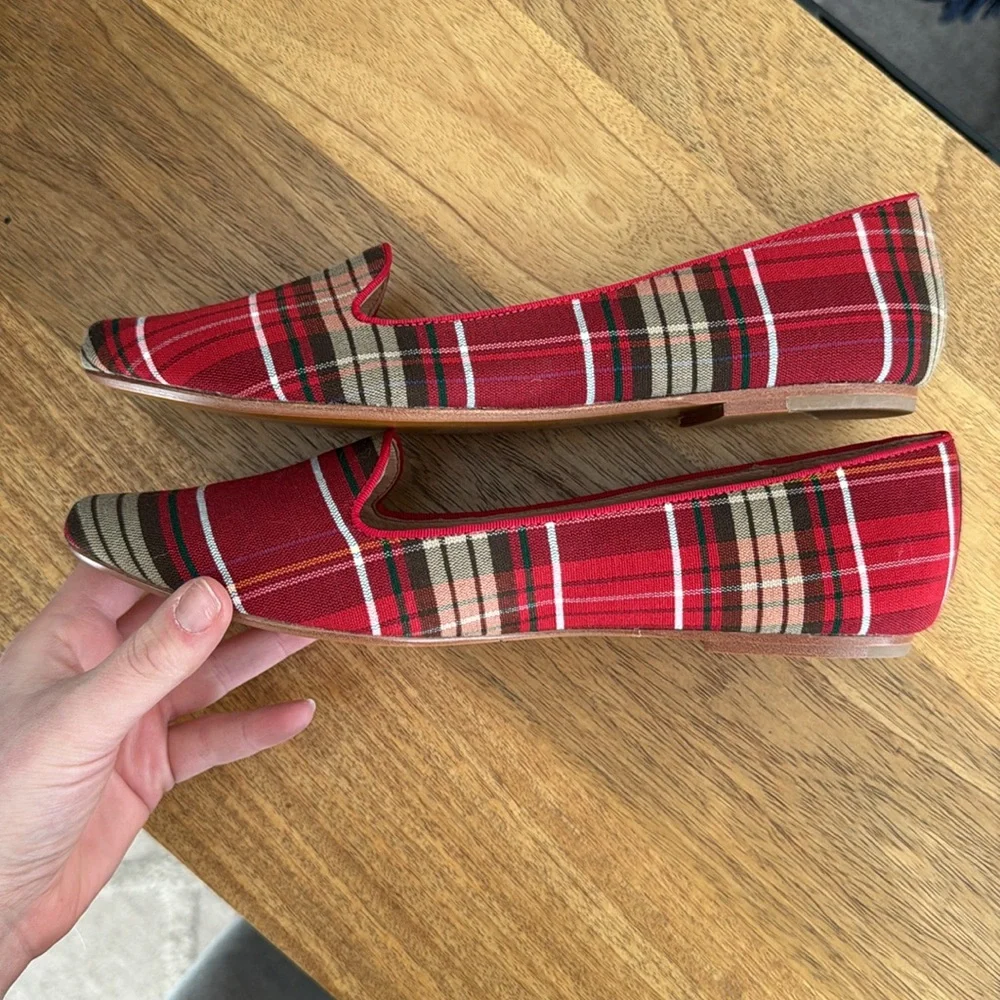 Joie FINAL New Daydreaming Plaid Flat Shoe 40 - Picture 7 of 12
